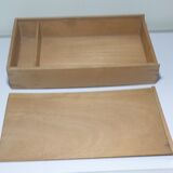 Wooden box with sliding lid