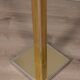 Vintage 80's floor coat rack in golden brass italian design