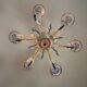 Venetian Rezzonico chandelier in multicoloured Murano glass circa 1900