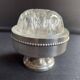 Pique-fleurs - Silver metal and glass