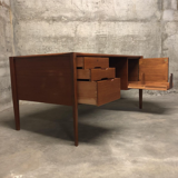 Mid-Century German Teak Executive Desk from Wilhelm Renz, 1960s