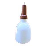 Suspension nordlux de 1.70 m de longueur en verre et bois style scandinave