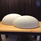 Pair of plaster wall lights