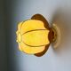 Pair of cocoon sconces with pine, Italy, 1970s