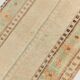 Tapis de couloir vintage turc crème et marron