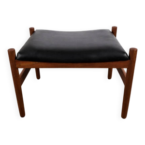 Tabouret ottoman en teck
