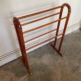 Dark wood towel rail