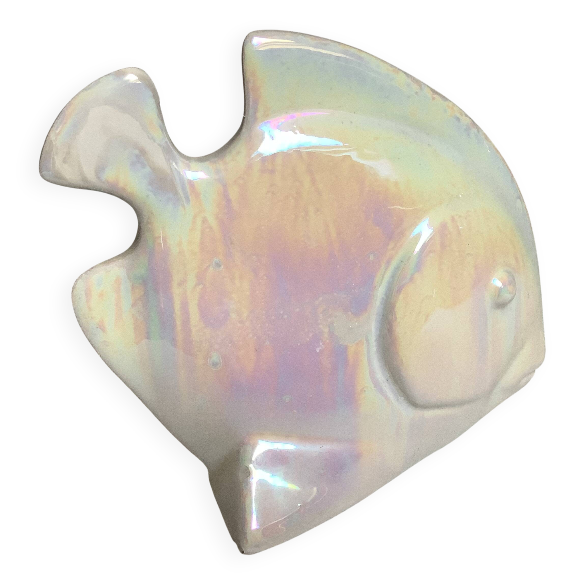 Iridescent white fish