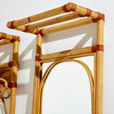 Ensemble de deux porte-manteaux en bambou