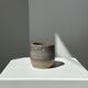 Large gray Indonesian ceramic mug