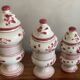 Trio of apothecary pots mint, verbena linden