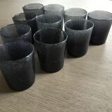 Set of 10 handcrafted glasses