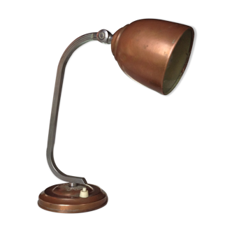 Lampe de bureau ancienne  en cuivre