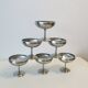 Set of six stainless steel ice cups from Letang-Rémy