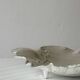 Vintage silver-white metal catchall tray