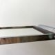 mirrored tray in chrome and wood 60s