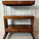 Art deco Besway rack / table (convertible) – burr wood