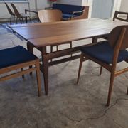 Metamorphic dining / coffee table in teak by Kai Kristiansen, Denmark 1960s