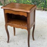 Louis XV wooden bedside table with drawer