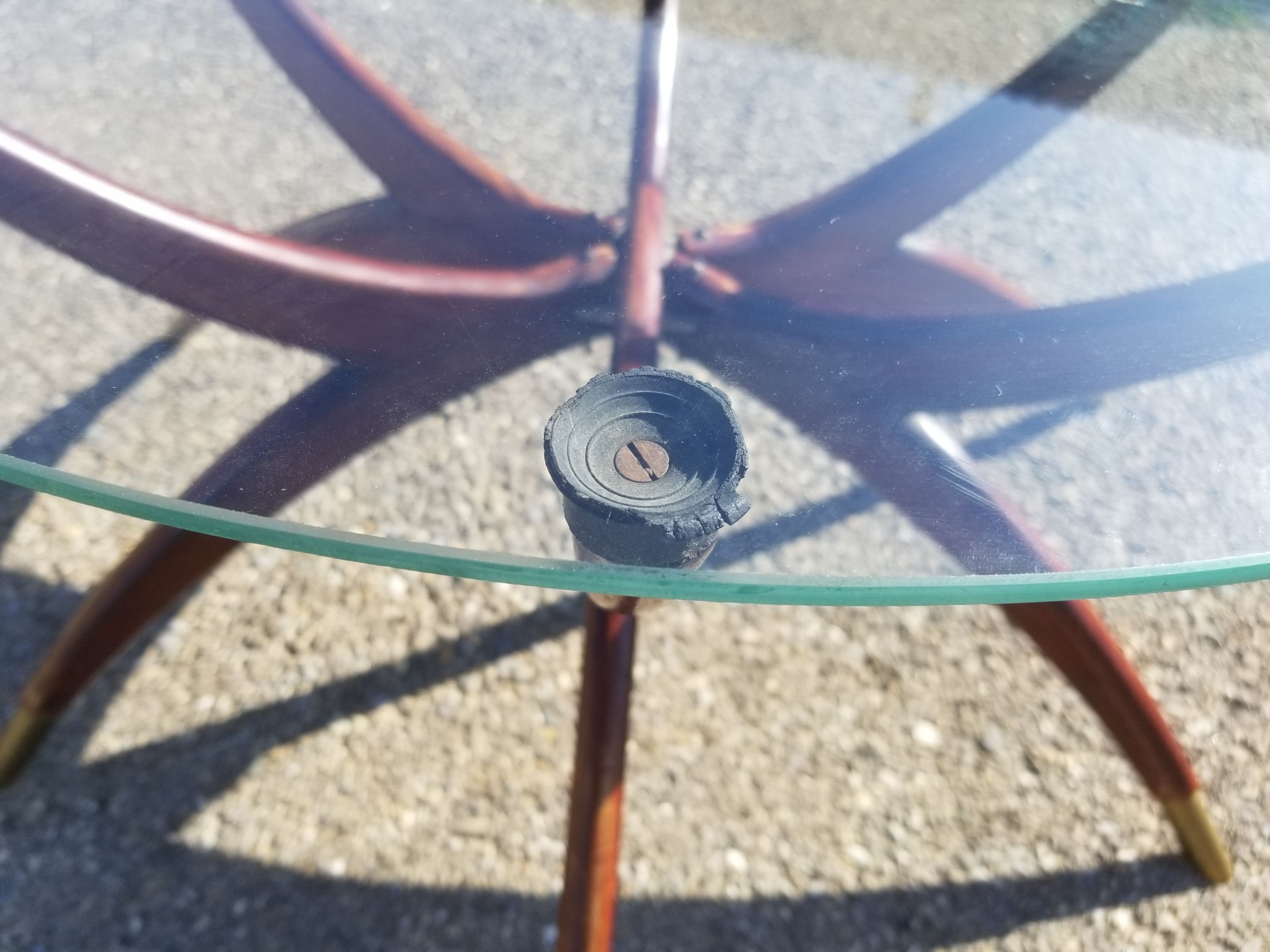 Vintage round coffee table