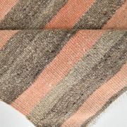 Tapis kilim turc saumon et marron 4x5, 134x164 cm