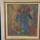 Swedish Oil on Panel – “Floral Still Life” by Hjalmar Eldh (1881–1953) – Signed – Vintage & Framed