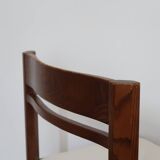 4 modernist cream chairs