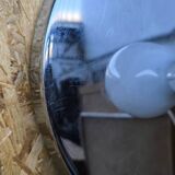 1980 chrome metal wall light