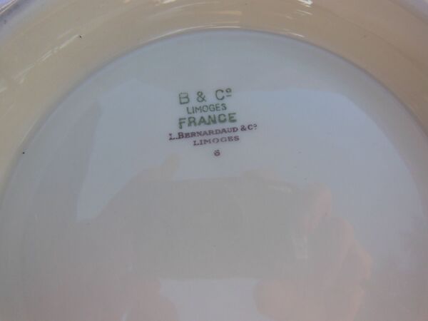 Saladier en porcelaine estampillé bernardaud - limoges
