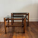 Vintage rattan tables