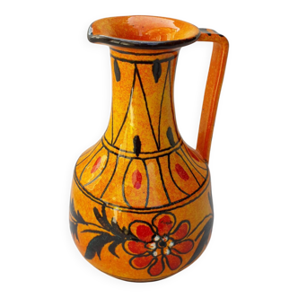Pichet en céramique orange
