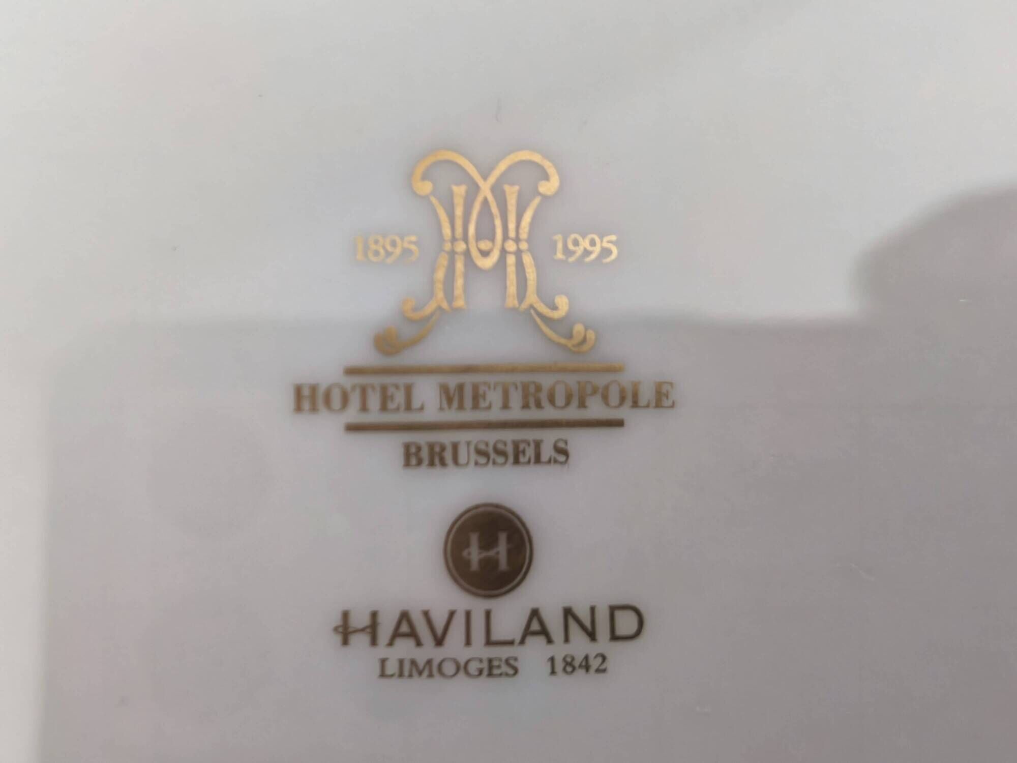 Limoges porcelain plate Haviland Hôtel Métropole Brussels