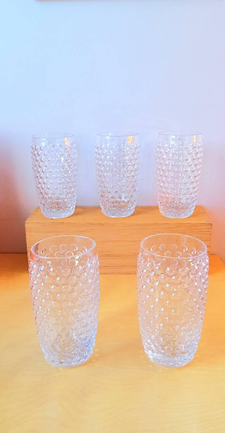 Set of bubble glasses