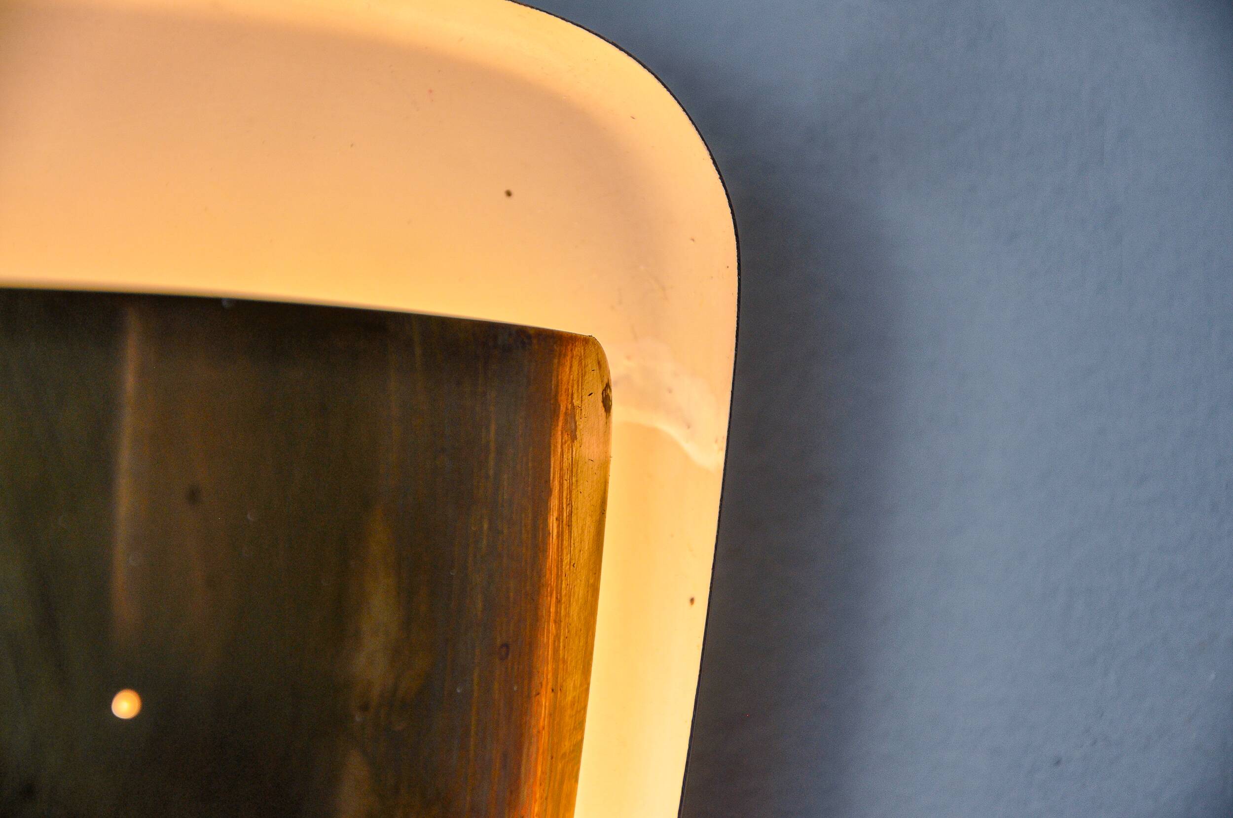 Regency brass wall light, Italy, 1970