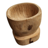 Handmade wooden bowl / mortar