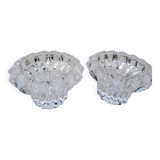Pair of crystal candlesticks