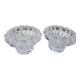Paire de bougeoirs en cristal