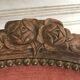 Velvet shepherdess armchair