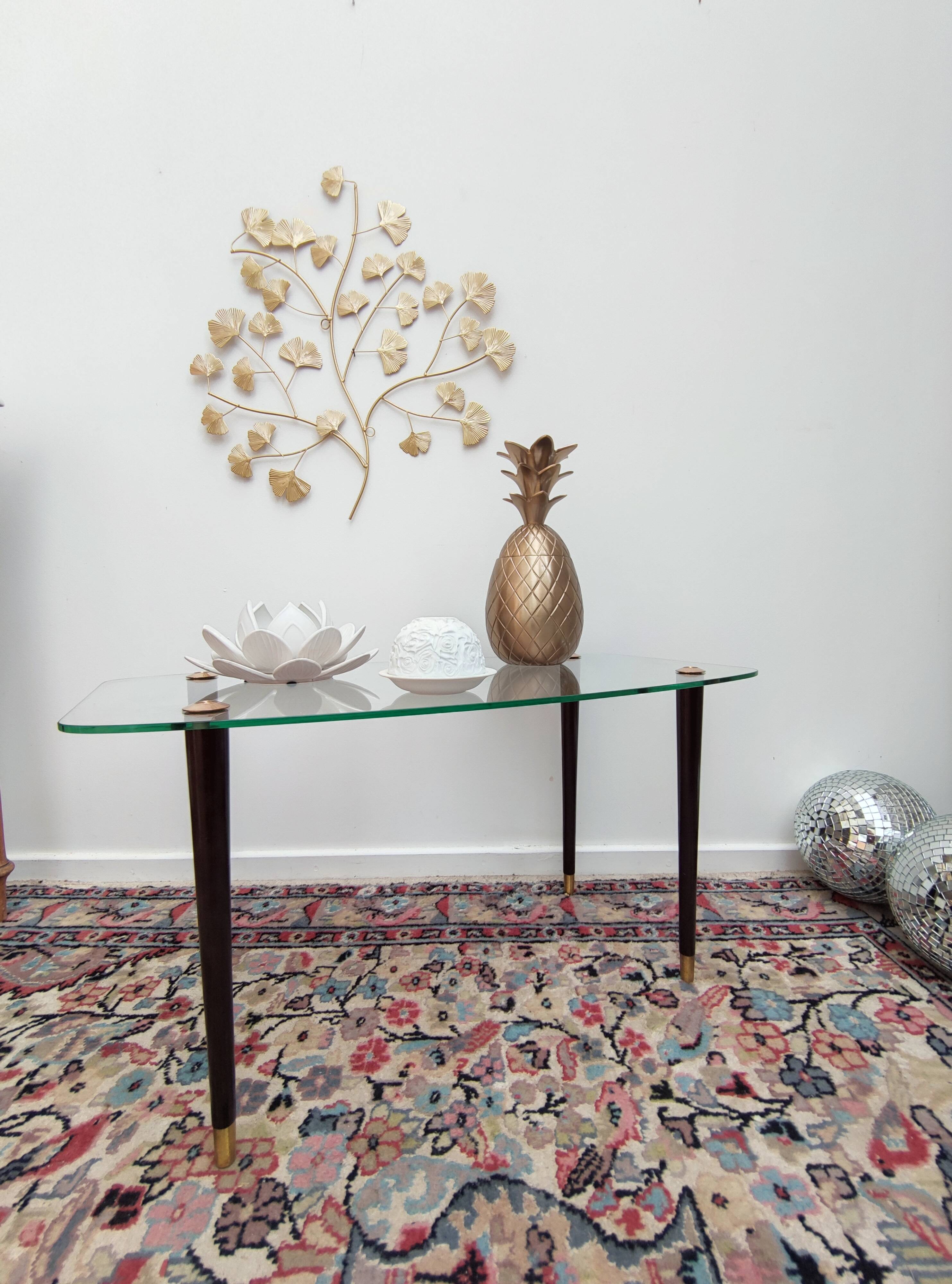 Glass coffee table