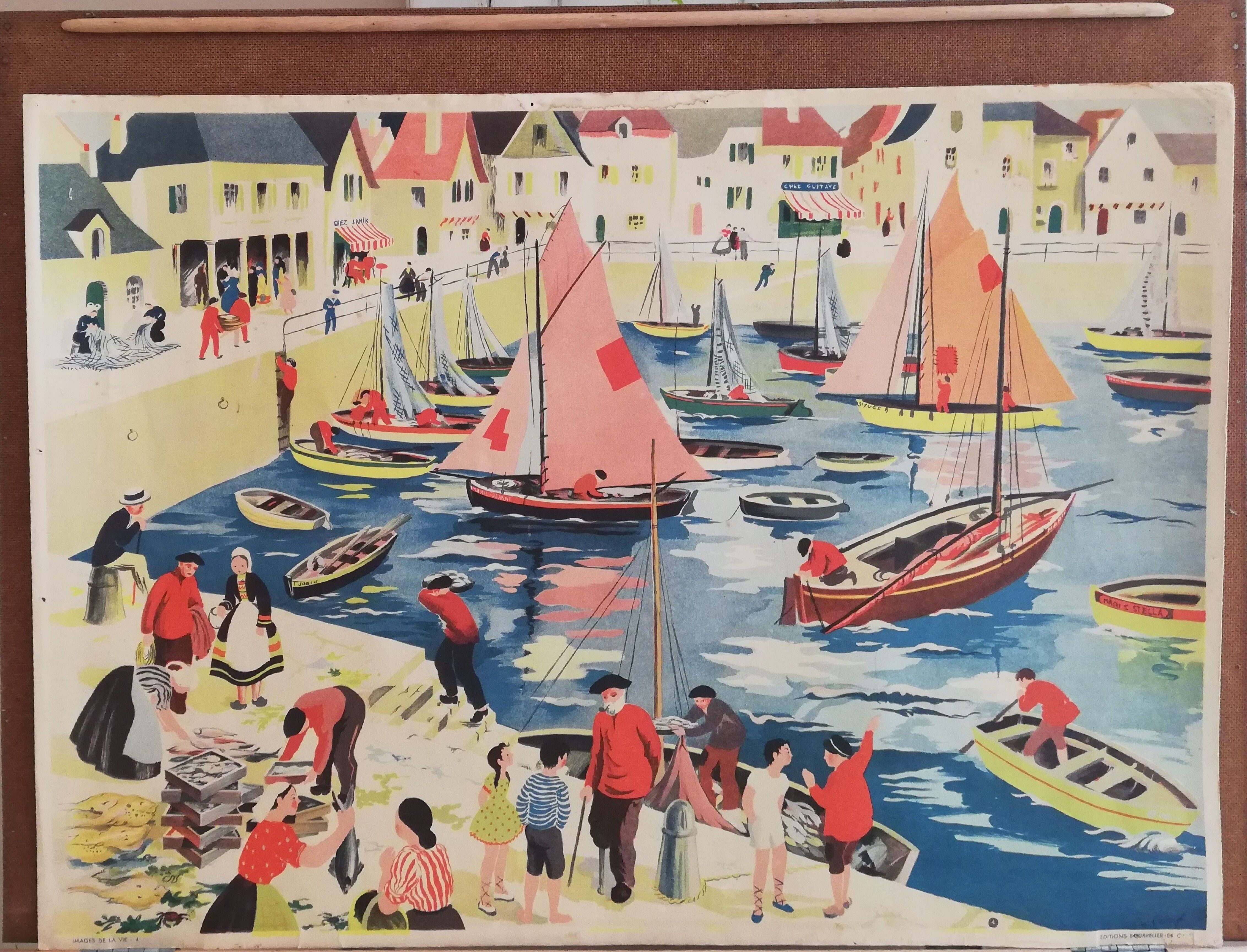 Vintage school poster