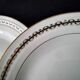 6 Flat plates in Chartres-sur-Cher porcelain, Limoges paste and enamel