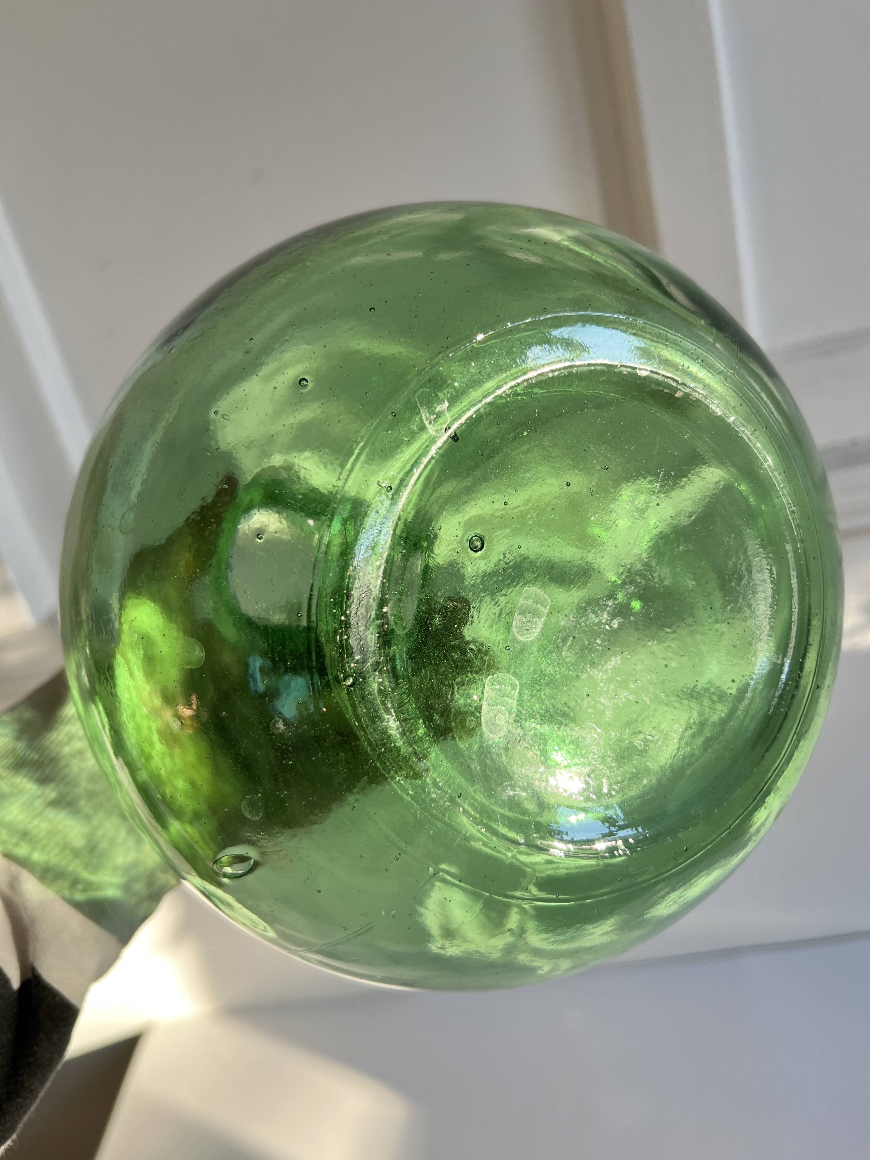 Green demijohn carboy