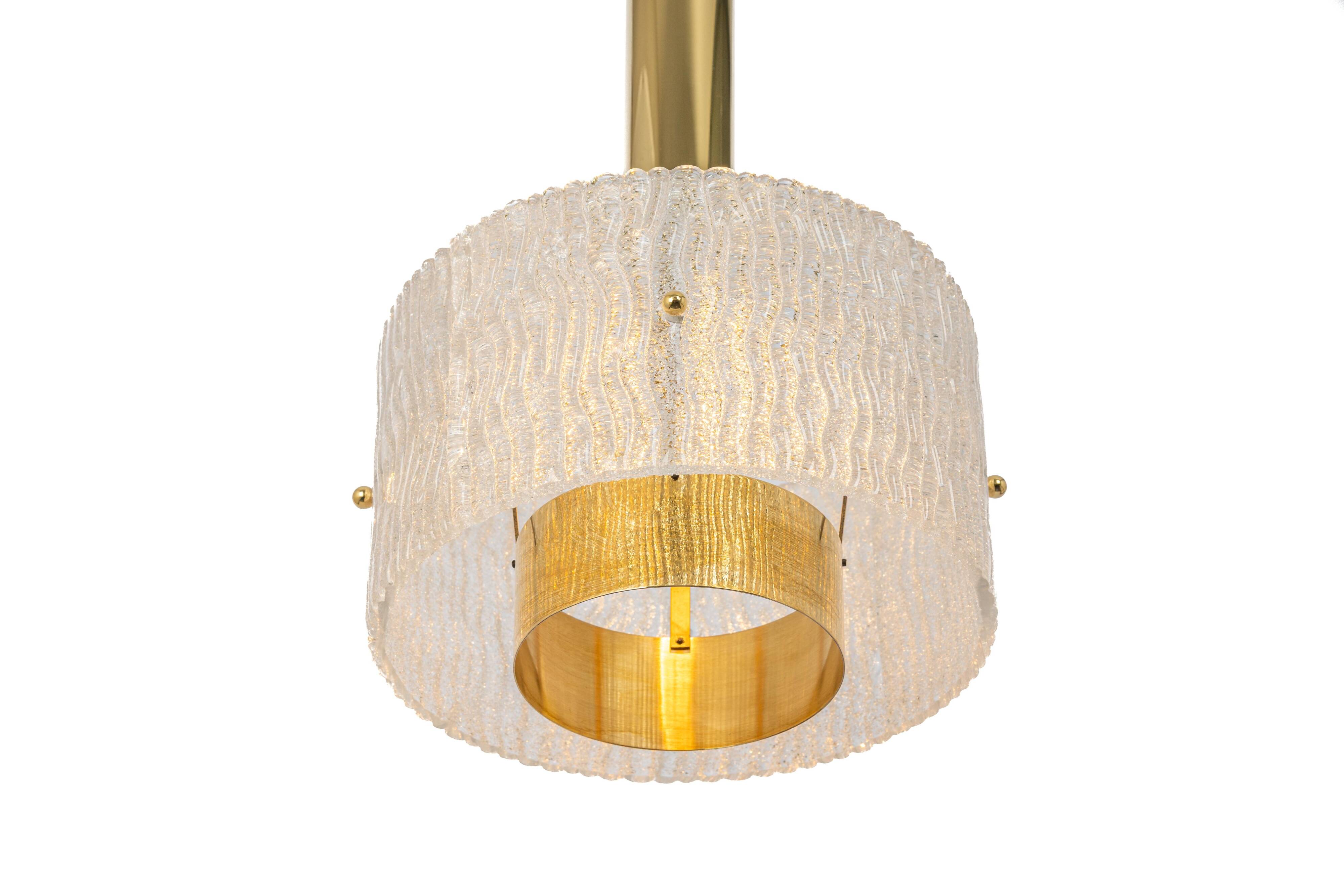 Large Murano hanging lamp by Hillebrand, 1970s