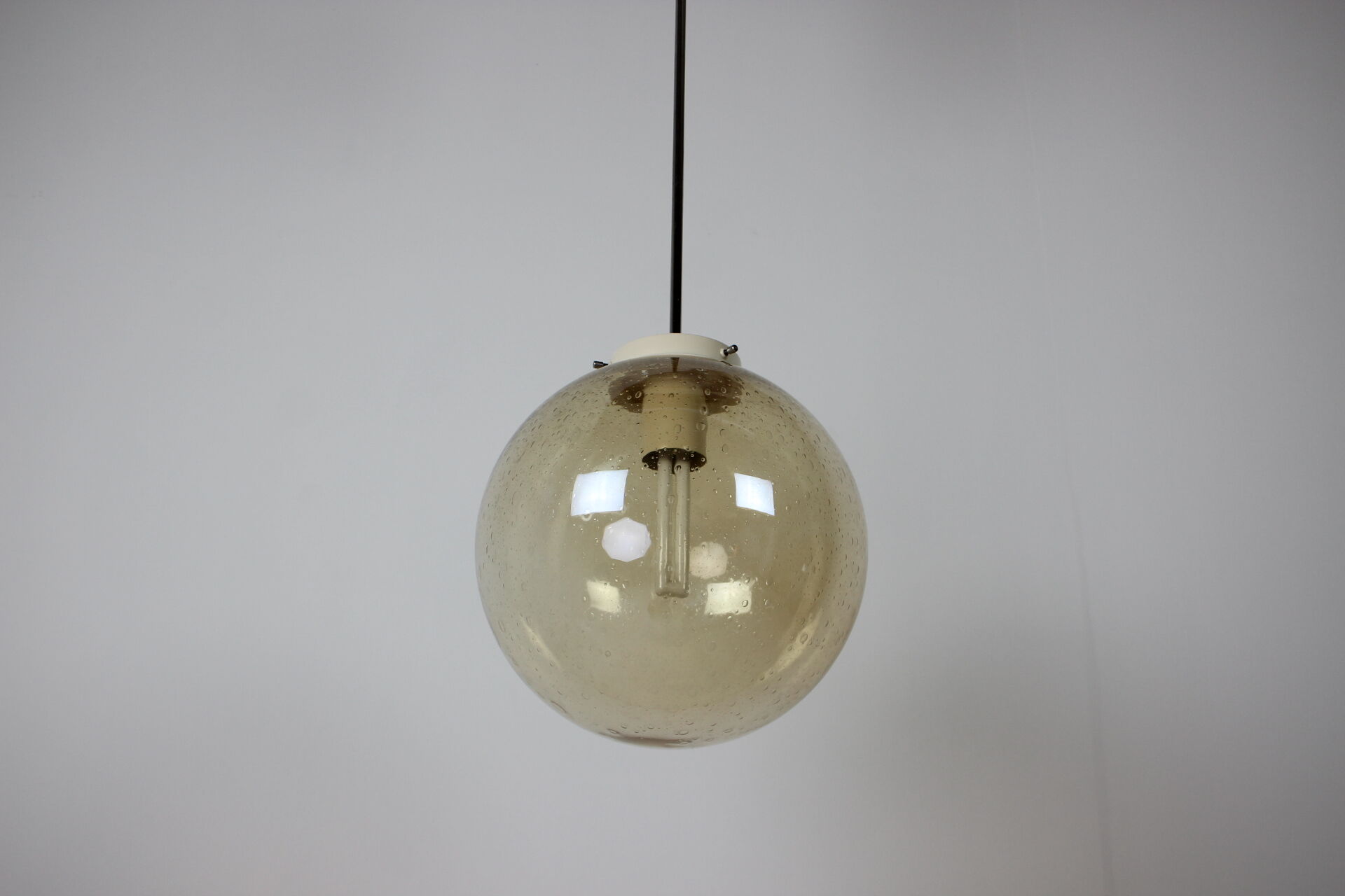 Mid-Century Glass Pendant Czechoslovakia, 1982, Up to 10 Pieces