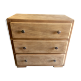 Chest of drawers raw solid wood - 40s