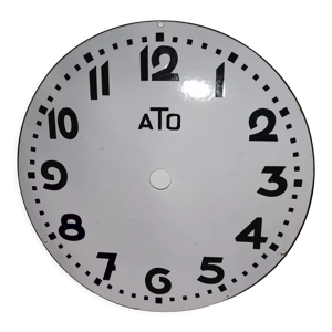 Cadran horloge de gare émaillé