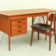 Drop leaf desk by Erik Buch for Oddense Maskinsnedkeri AS, 1960s