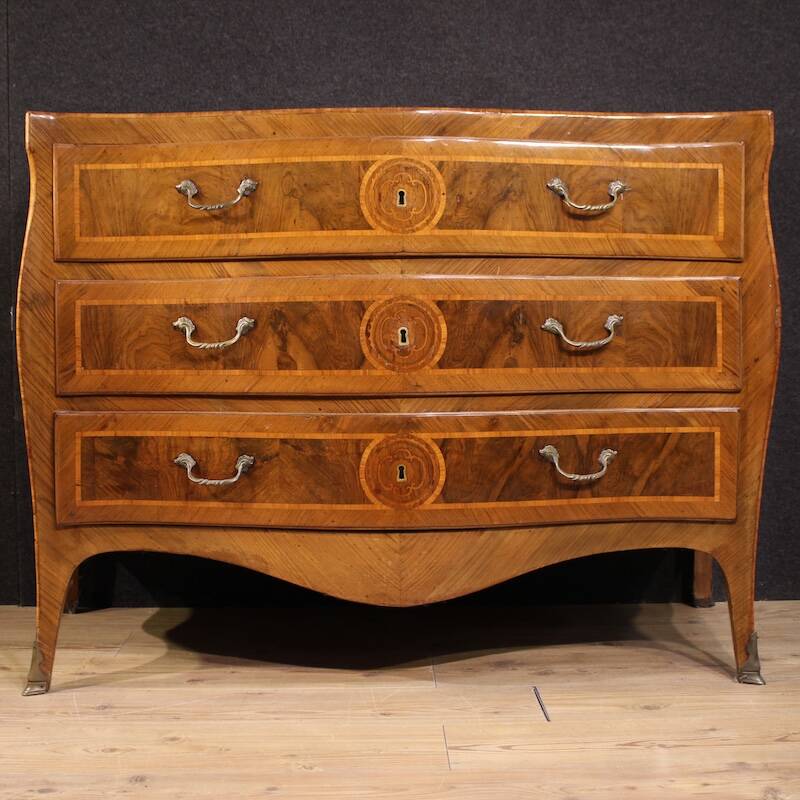 Commode néo-classique napolitaine du XVIIIe siècle de style Louis XV