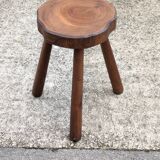 Vintage brutalist tripod stool