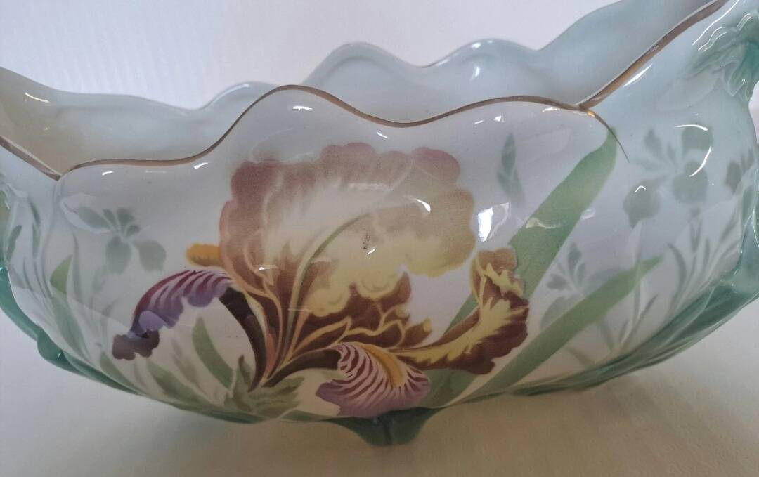 Large Keller and Guérin Lunéville earthenware planter